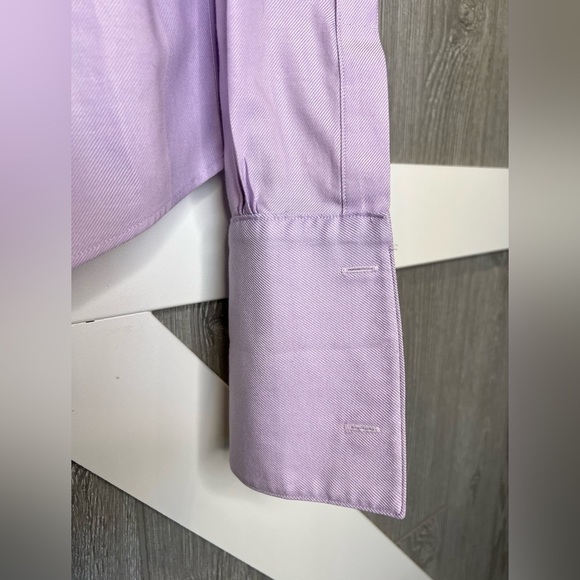 301. Brooks Bros. Semi-Fitted Non-Iron Lavender Women's Top Size 8 - Picture 6 of 8